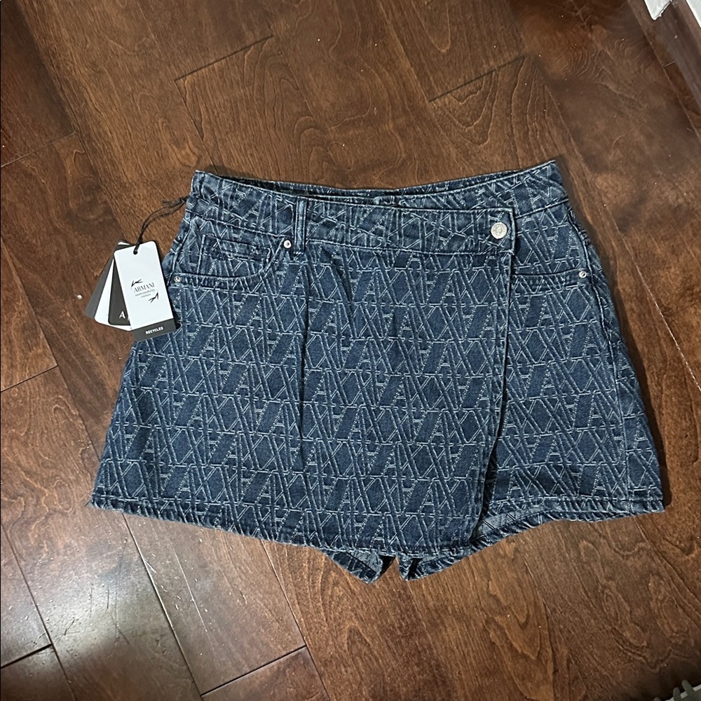 A/X Armani Exchange Blue Denim Skirt - Picture 4 of 4